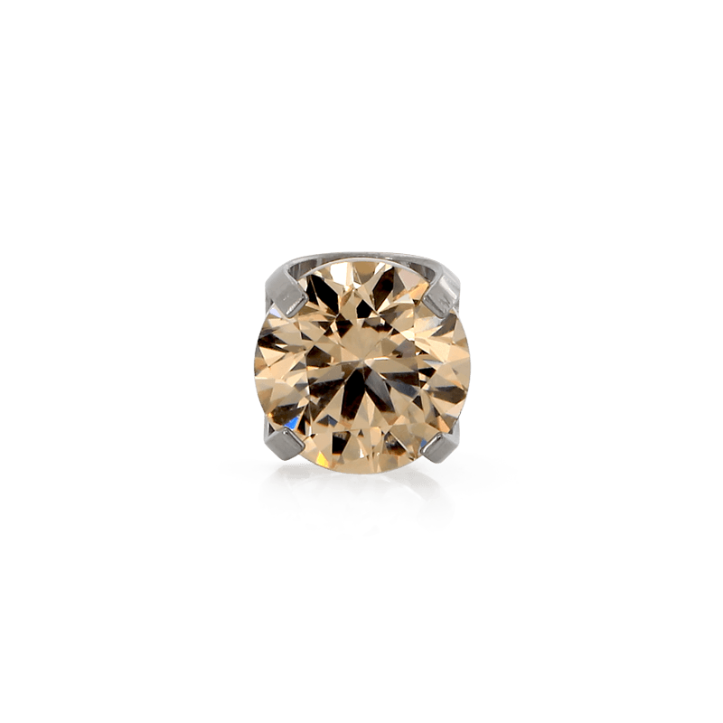 Prong Gem - Champagne CZ – IRIS Studios