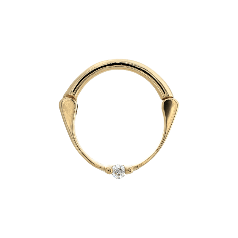 A Fine Line Hinged Ring - White Diamond – IRIS Studios