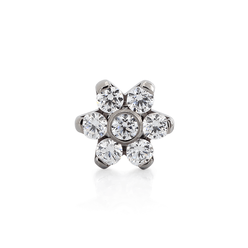 7 Stone Titanium Flower - Threaded – IRIS Studios
