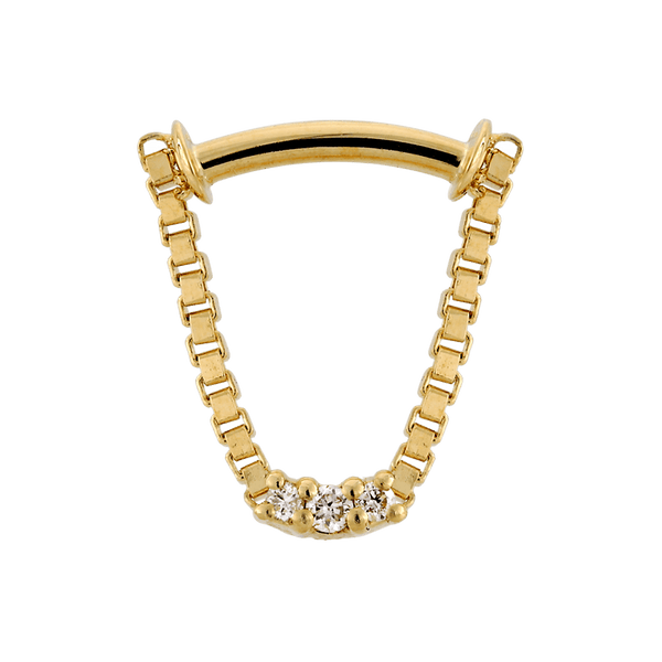 SALT. Fine Jewelry  14K GOLD ROUND PUSH CONNECTOR