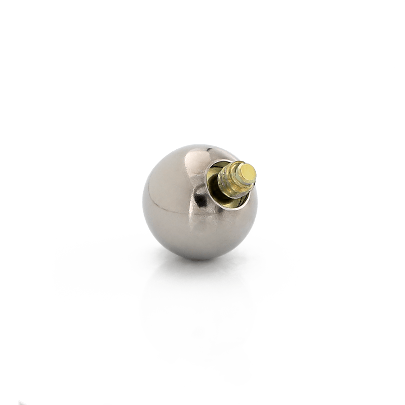 Plain Threaded Ball - Titanium – IRIS Studios