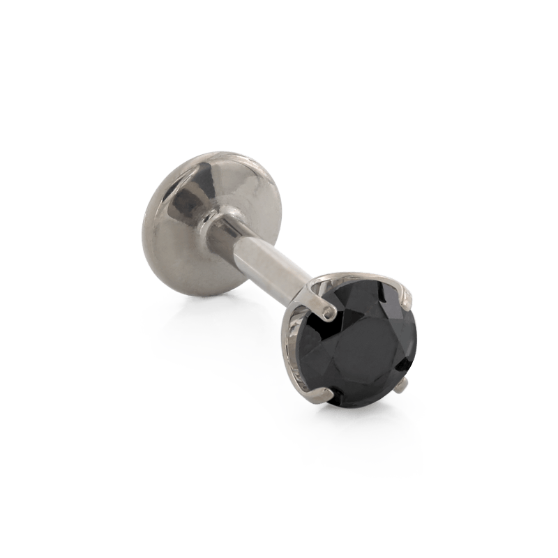 Prong Gem - Black CZ – IRIS Studios