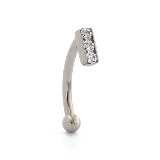 3 Gem Top Down Navel Curve