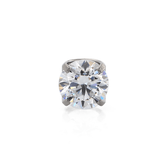 Prong Gem - White CZ