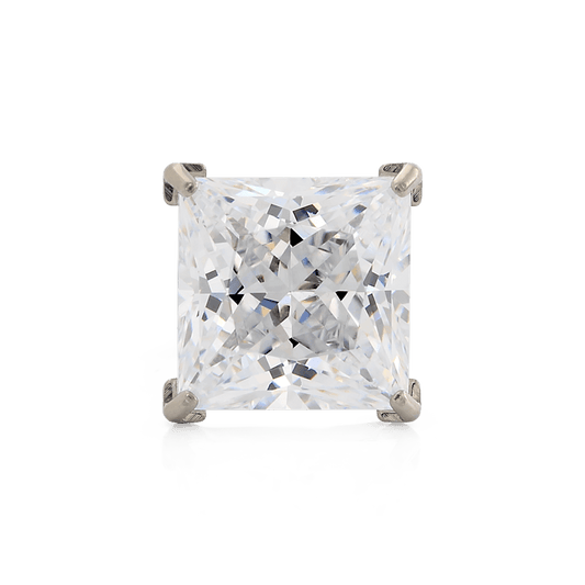 Prong-Set Princess Cut Gem