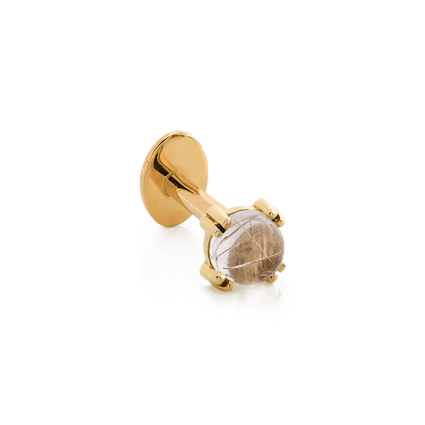 Prong-set Round Gem - Gold