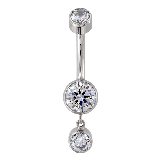 Faceted Dangle Navel Curve