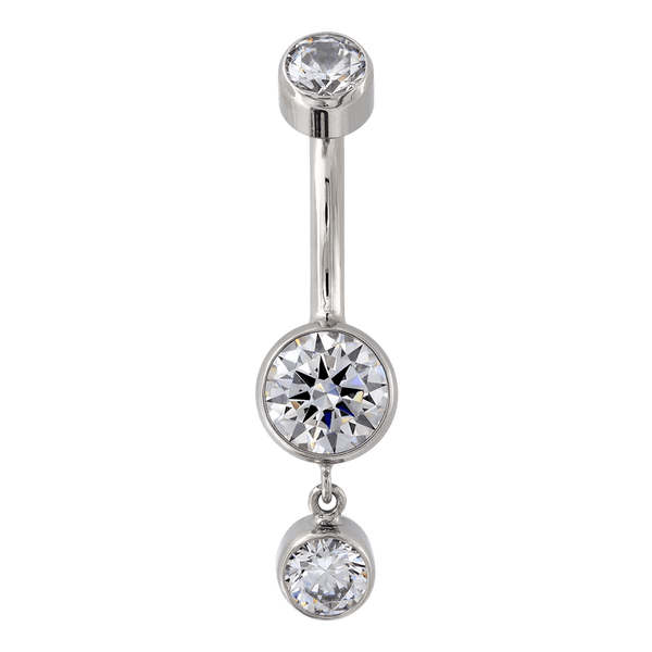 Faceted Dangle Navel Curve