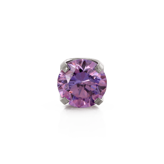 Prong Gem - Fancy Purple