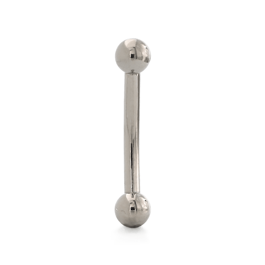 Fixed Ball Curved Barbell - Titanium