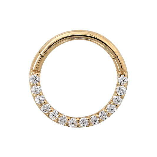 Full Gemmed Hinged Ring