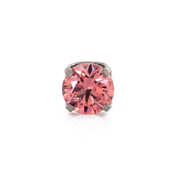 Prong Gem - Pink CZ