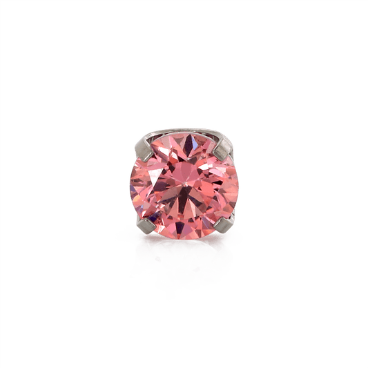 Prong Gem - Pink CZ