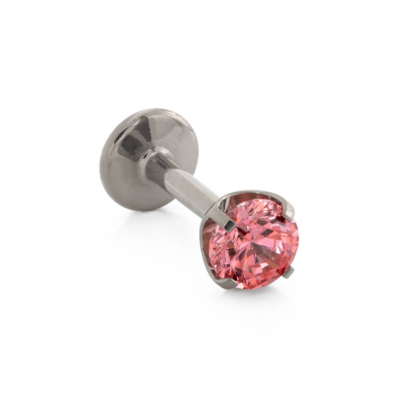 Prong Gem - Pink CZ – IRIS Studios Prong Gem - Pink CZ – IRIS Studios