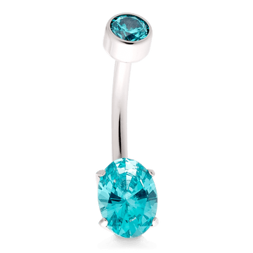 Oval Navel Curve - Mint Green