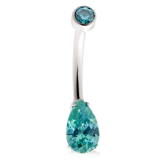 Pear Navel Curve - Mint Green