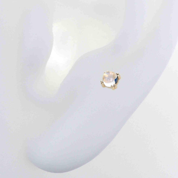 Prong-set Round Gem - Gold