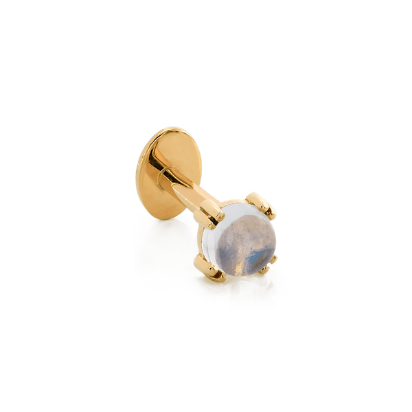 Prong-set Round Gem - Gold