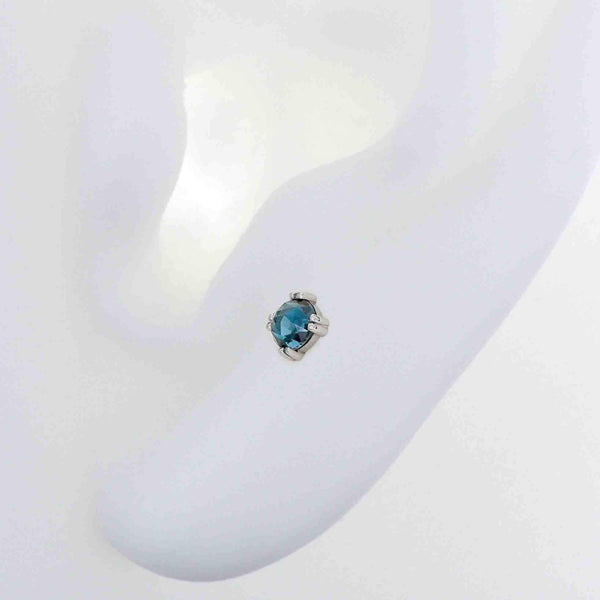 Prong-set Round Gem - Gold