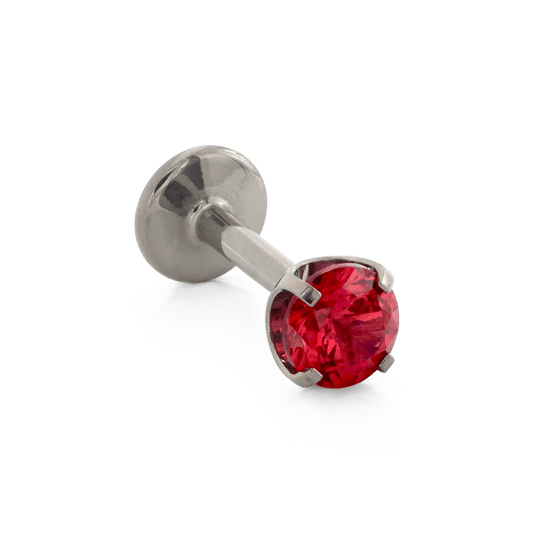 Prong Gem - Ruby CZ