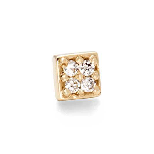 Pave Diamonds on Square