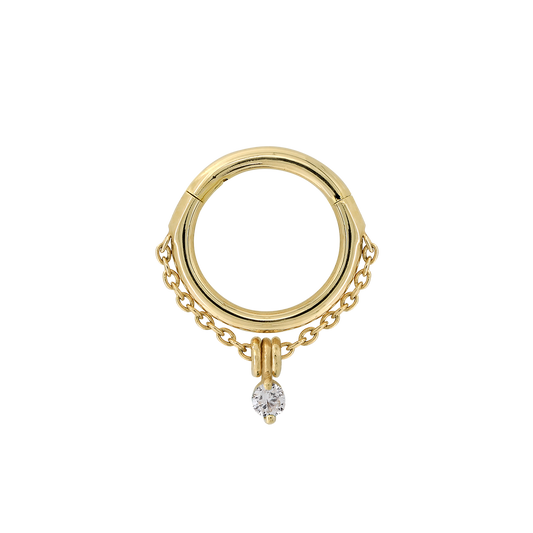 Stoned Chained Easy Ring