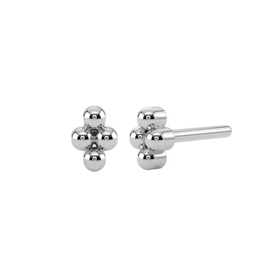 Tessera (4 Bead Cluster) - Titanium