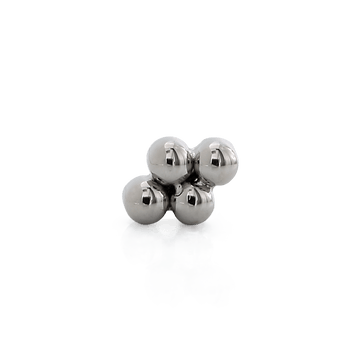 Tessera (4 Bead Cluster) - Titanium