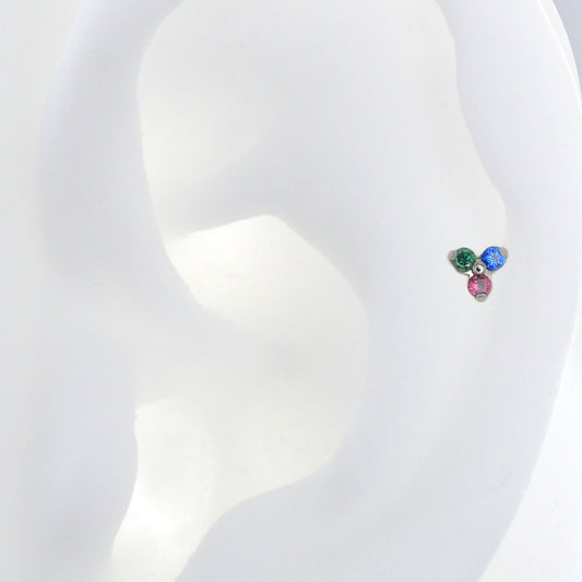 Trinity - Emerald CZ / Sapphire CZ / Ruby CZ