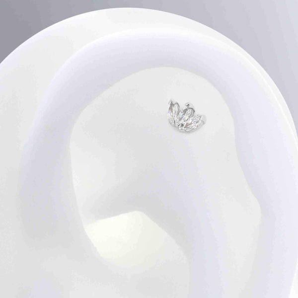 Triple Marquise Fan - 14k