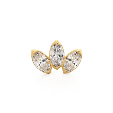 Triple Marquise Fan Mini - Gold - 18k