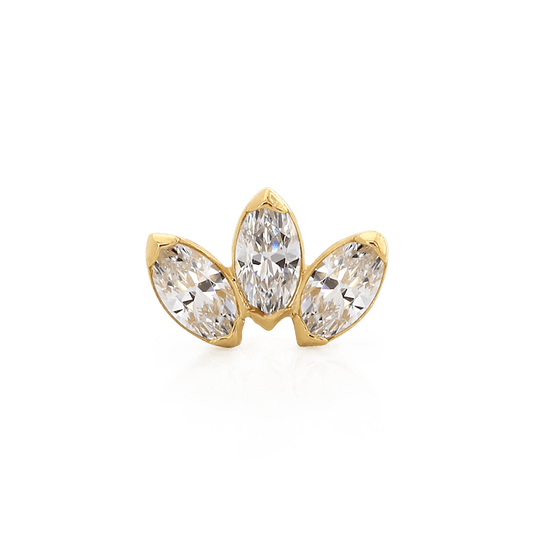 Triple Marquise Fan Mini - Gold - 18k