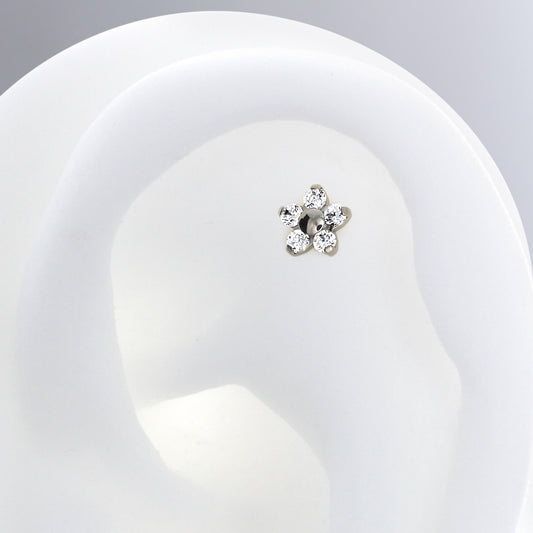 Flower - White CZ