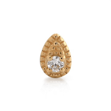 Beaded Drop with Gem