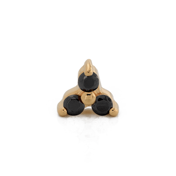 Tri Prong Cluster - Black CZ