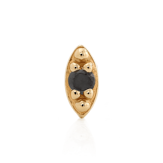 Marquise with Round Stone - Black CZ