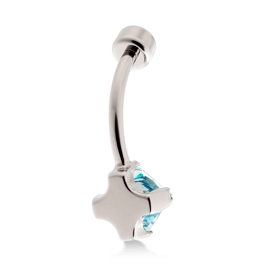 Princess Cut Navel Curve - Mint Green