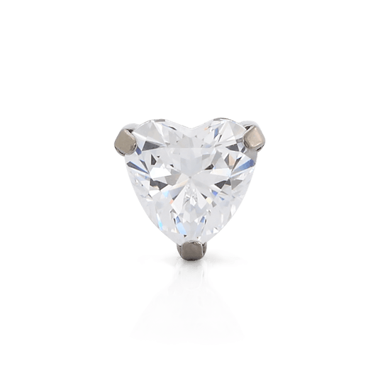 Heart Gem - Titanium