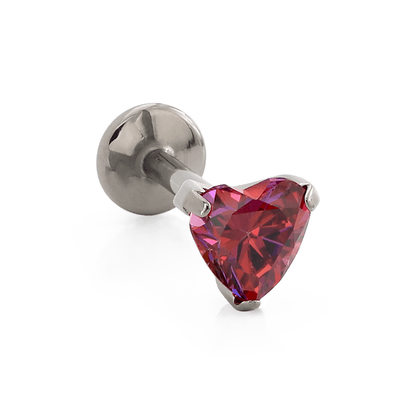 Heart Gem - Titanium