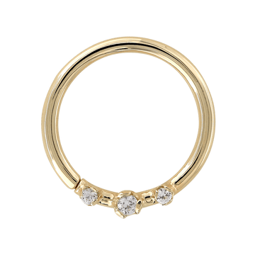 Everythingness Seam Ring - Forward Facing - White Sapphires