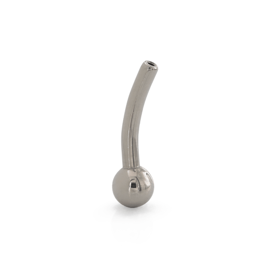 Fixed Ball Curved Barbell - Titanium