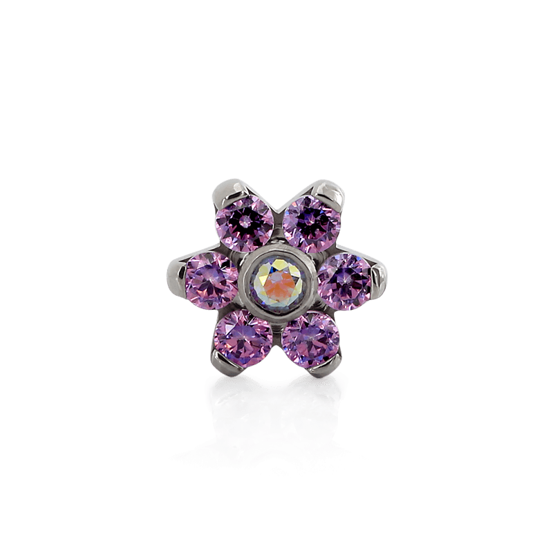 7 Stone Titanium Flower - Threaded – IRIS Studios