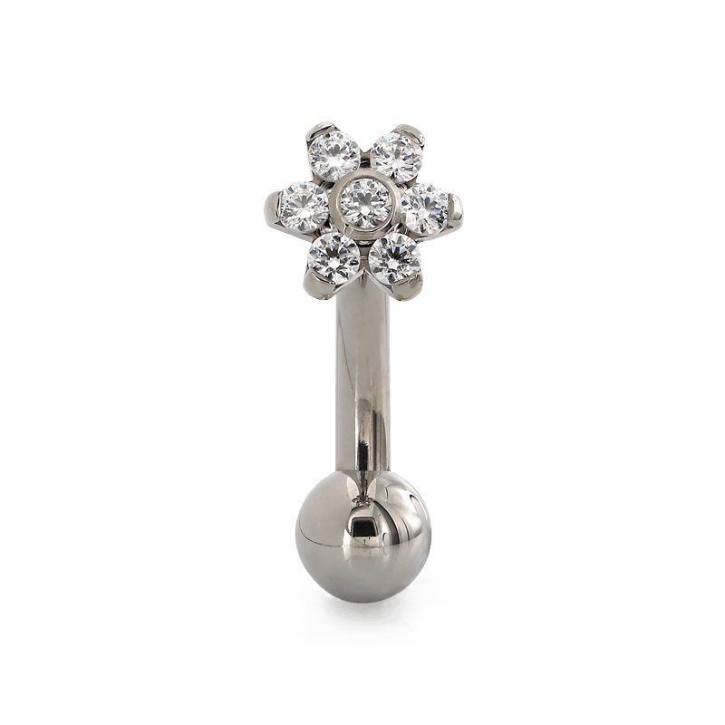 7 Stone Titanium Flower - Threaded – IRIS Studios