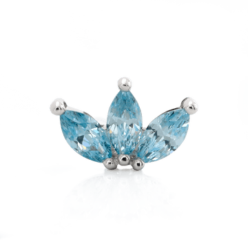 Triple Marquise with Stone