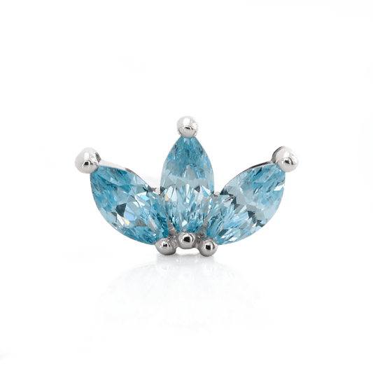 Triple Marquise with Stone