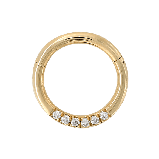 6 Diamond Hinged Ring