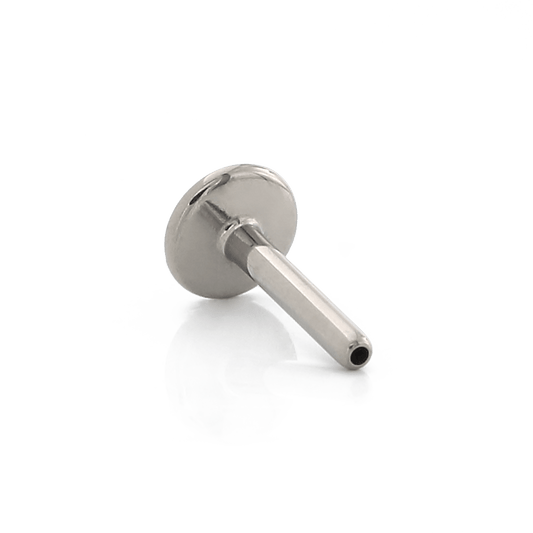 18g Large Disk Threadless Post - Titanium