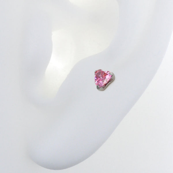 Heart Gem - Titanium