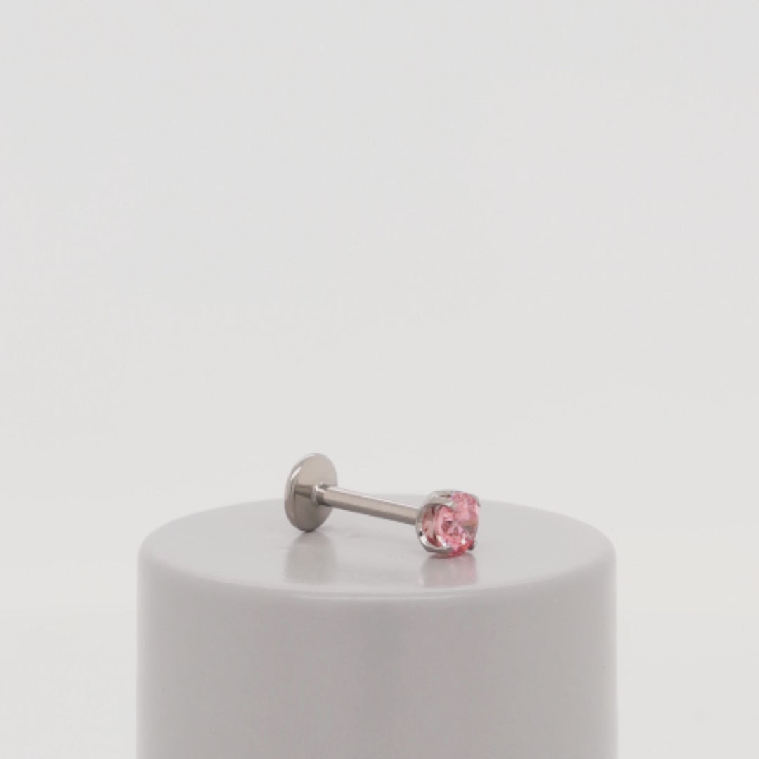 Prong Gem - Pink CZ – IRIS Studios