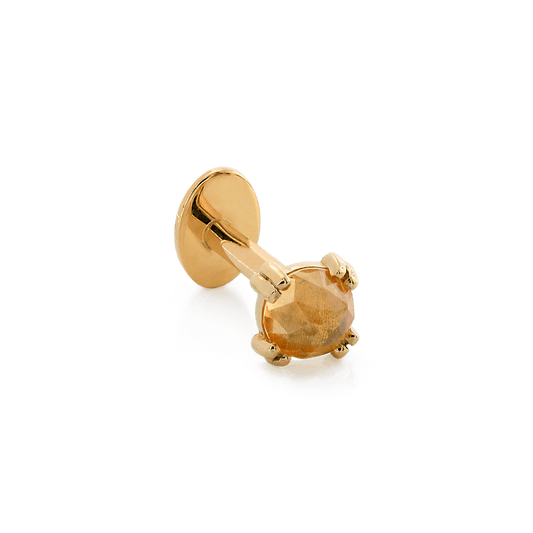 Prong-set Round Gem - Gold